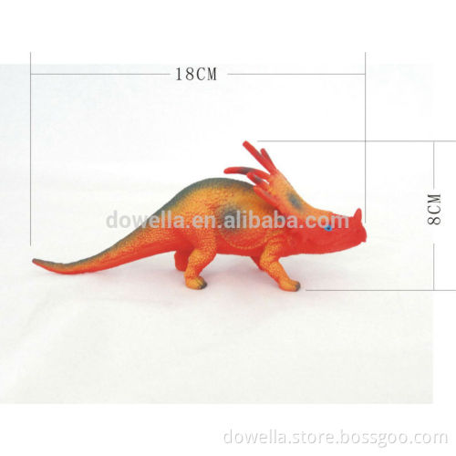 3D plastic dinosaur animie action figurine/injected pvc dinosaur figurine toy4-6 inch plastic dinosaur toy